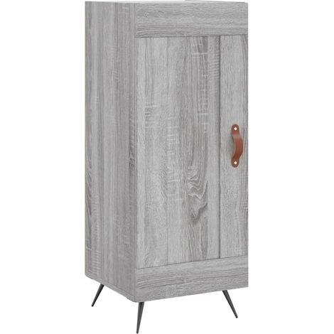 Aparador cómoda cómoda armario mueble organizador cocina salón salón Sonoma 34,5 x 34 x 90 cm madera contrachapada gris 020036329
