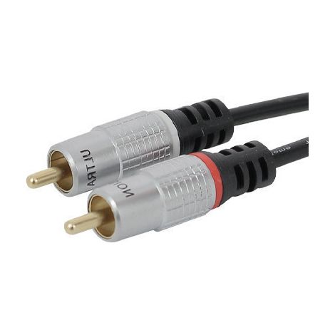Cordon 2 RCA mâle / mâle 3 mètres Gold (1/5)