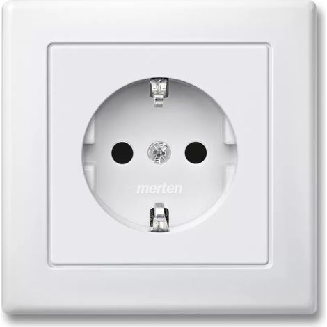 Merten SCHUKO-Steckdose pws volle Abdeckplatte MEG2300-1519 (1/2)