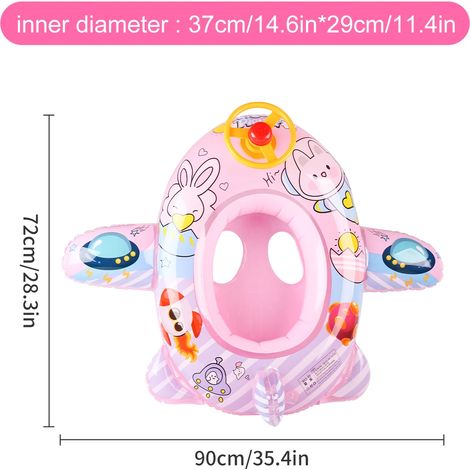 Chaise de natation gonflable à motif dessin animé, siège aquatique, accessoires de plage et de piscine pour l'été