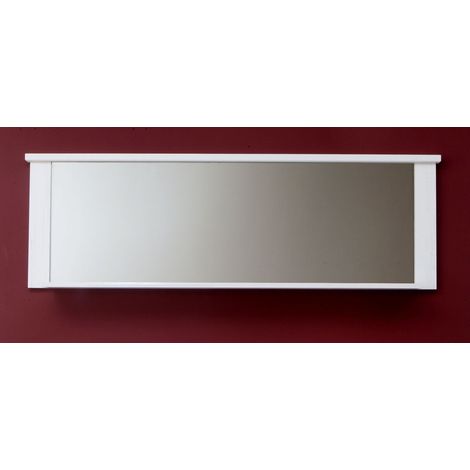 Miroir avec étagère Salon Dimensions de la Construction LxHxP 197 x 63 x 18 cm Structure Couleur pin Blanc 173545156 (1/2)