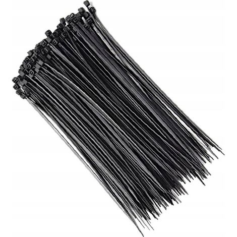 1000 unidades. Profesional Kabelbinder negro UV-A 2,5 x 100 mm nylon tiprofi Calidad cable strapse quelantes conector