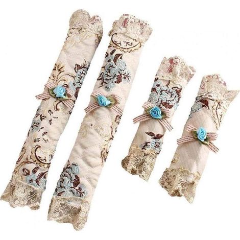 2pcs Refrigerator Door Handle Protective Covers Kitchen Appliances Deck Decoration Cover Wrap Protective Handle (long+Short,) (1/5)