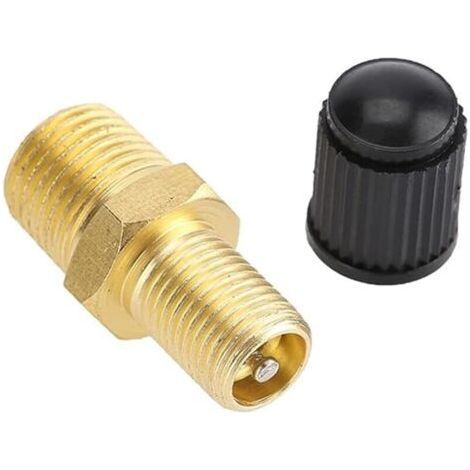 Brass Light Compressor, NPT Thread, 1/4" Brass Compressed Air Valve, Tire Valve Adapter, Air Compressor, Car Valve, Fill Valve, Test Valve, Valve (1/5)