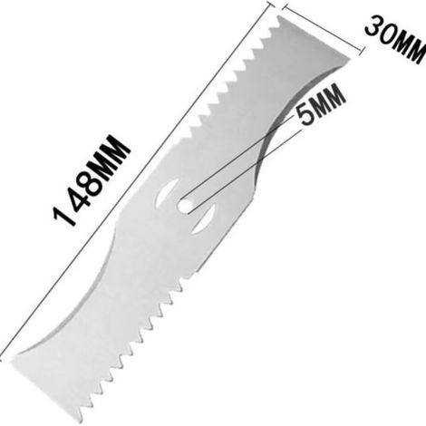 Packung mit 20 gebogenen, gezahnten Klingen-x-x (1/3)