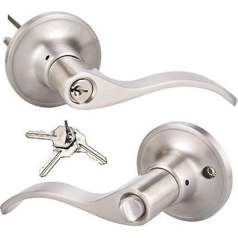 serrure  Poigne Robuste Poigne De Porte En Alliage De Zinc Serrure De Porte Salle De Bain Accs Toilette (1/4)