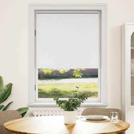 Verdunkelungsrollo 104,4 x 175 cm, Stoffbreite 100 cm, Weiß