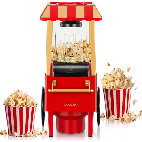 3,5L Machine a Pop Corn, 1200W Machine à Popcorn à Air Chaud, Popcorn Allégé Sans Huile, Popcorn Prêt en 3 Minutes – pour la Famille et les Soirées Entre Amis (1/5)
