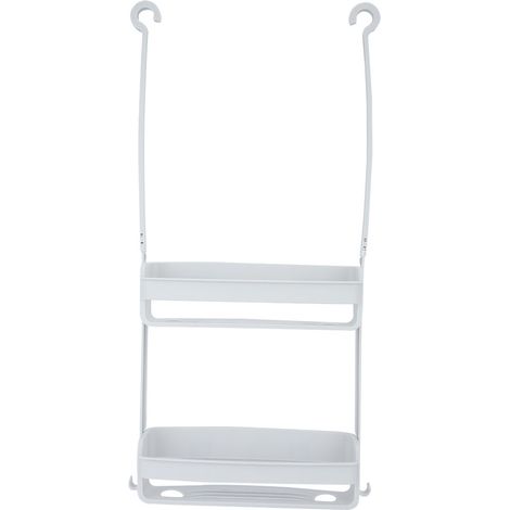Étagère Murale De Rangement - Plastique Pp Et Tpr Gris - Pour Salle De Bain Et Cuisine - 1 Pièce (1/5)