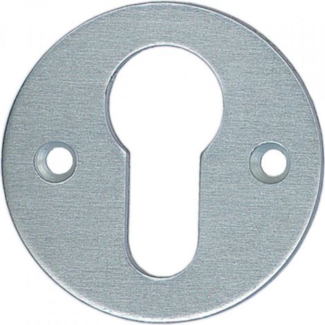Rosace seule ronde (épaisseur 2 mm - ø 47 mm) - BEZAULT - Alu anodisé argent - Clé I