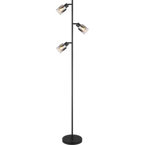 Globo - lampada da terra - Hubertus - nero - metallo - Ø 23cm - (1/5)