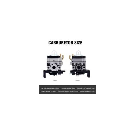 Carburateur 16100-Z0H-825 pour moteur 4 temps Honda GX25 GX25N GX25NT FG10 HHT25S, remplaçant les références 16100-Z0H-053, 16100-Z0Z-0Z-034 et 16 100-Z0H-824 pour motoculteur Mantis 4 temps.