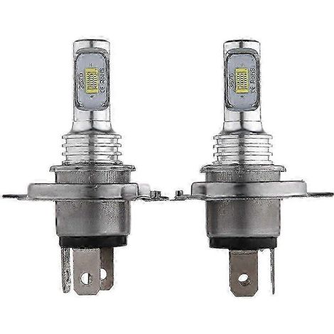 Ampoules LED pour phares de voiture - Kit de conversion feux de croisement/route blancs 35 W 4000 lm 6000 K (1/4)