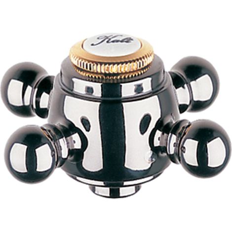 Grohe Sinfonia Kreuzgriff, Markierung warm/kalt, Aranja/Gold, 45600AG0 (1/2)