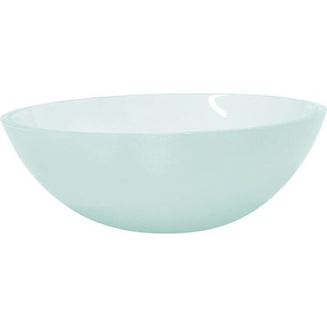 Lavabo en verre dépoli, 50 x 37 x 14 cm