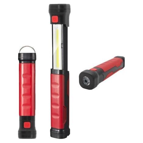 Rechargeable 2 in 1 LED Work Light, 2000mAh COB Inspection Lamp, Magnetic Base and Hook for Garage and Workshop (1/5)