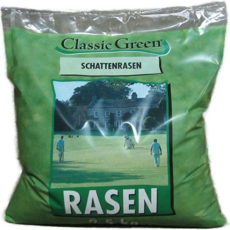 HEGA Classic Green Schattenrasen Rasensamen Grassamen Rasen Zierrasen nach RSM 2,5 kg (1 x 2,5 kg) (1/3)