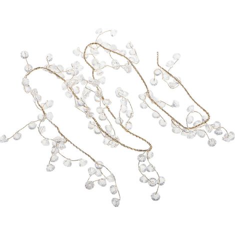 Guirlande de Noël en cristal acrylique, brins décoratifs en forme de glaçons (2 pièces) (1/5)