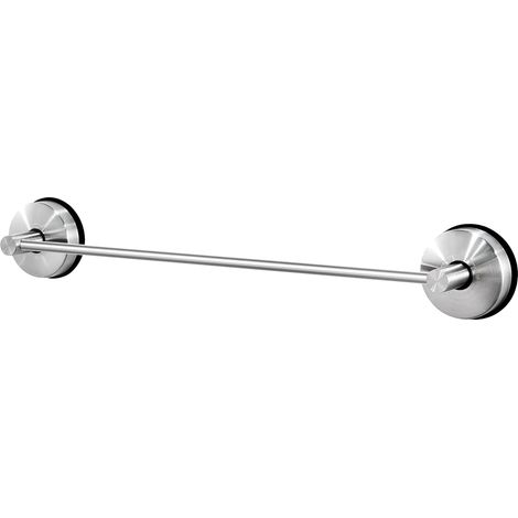 Barres Porte-Serviettes - Porte-Serviettes à Ventouse de 42,8 cm pour Salle de Bain et Cuisine Support Serviette Mural Acier Inoxydable Ventouse Barre de Serviette sans Perçage, Argenté (1/5)