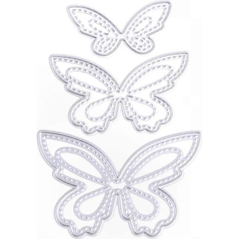 Découpe Métal Papillon Gabarit Pochoir DIY Album Scrapbooking Carte Modèle Emporte-pièce Artisanat Eming Décor (1/5)