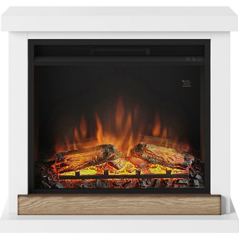 Camino Elettrico Tagu Hagen Bianco a Led da Pavimento con Cornice 1500w (1/10)