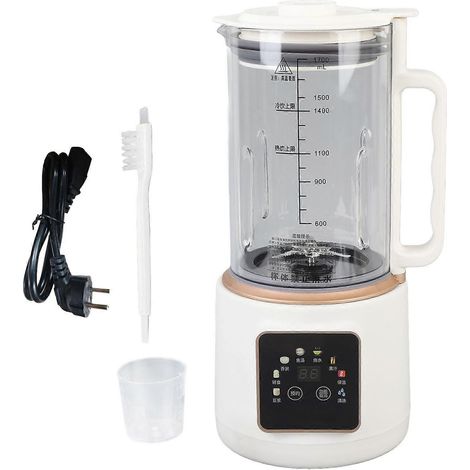 Mixeur multifonction 8-en-1 200W pour laits végétaux, grande capacité, écran tactile intelligent, presse-écrous automatique, appareil électrique compact pour boissons maison (1/5)