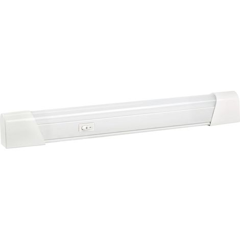 TORI -Réglette Meuble lg.350mm IP20 blanc LED intég. 5,5W 3000K 380lm a/inter ARIC 50629 (1/4)
