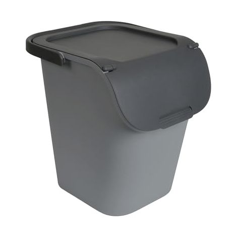 Poubelle de tri 40l gris - Eda - 010612 G.BT/G.A