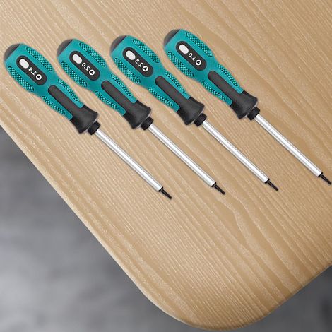 Kit d'outils de réparation avec tournevis triangulaire antidérapant et magnétique (1/5)