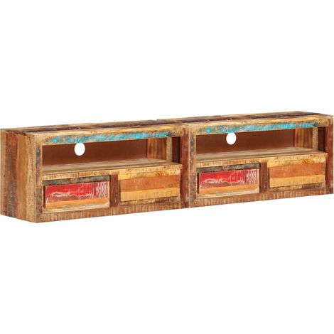 TV-Schränke 2 Stk. 88x30x40 cm Altholz Massiv
