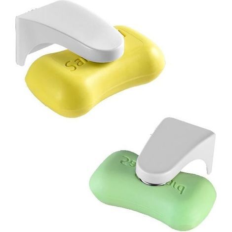 Magnetic Wall-Mounted Soap Holder, 2-Piece Set for Bathroom or Kitchen. (1/4)