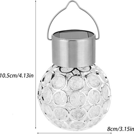 Solar-Kugel-Gartenleuchte mit Farbwechsel, LED-Lampe für den Außenbereich, bunte Wegbeleuchtung (1/5)