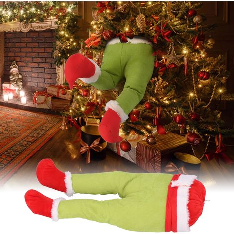 Jambon de Noël en Peluche, Décor de Porte Féerique, Bas de Sapin Ornement Elfique (1/5)