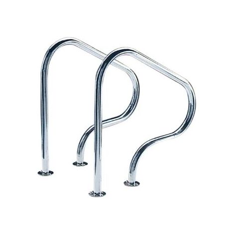 Doppio corrimano per piscine interrate Zodiac Handle con flange (1/2)