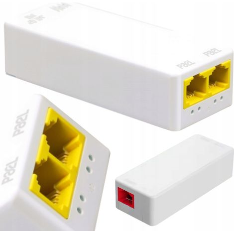 NetPro POE012-S – PoE Repeater 2x RJ45 10/100 Mbps  Bis 250 m, 38–57V, IEEE802.3af/at, kompakt CE RoHS FCC
