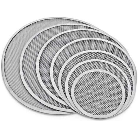 Plaque à pizza antiadhésive  10" avec grille en aluminium, trous et bord sans couture