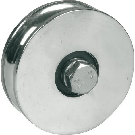 Roue pour Portail Coulissant Ø 100mm - 1 Roulement à Billes - Gorge Ø16 - IBFM - 364100P