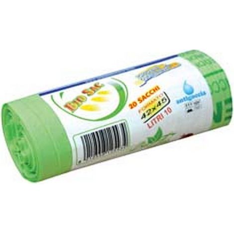 24RT sacco pattumiera biodegradabile e stabile - cm.50x60, rotolo pz.10