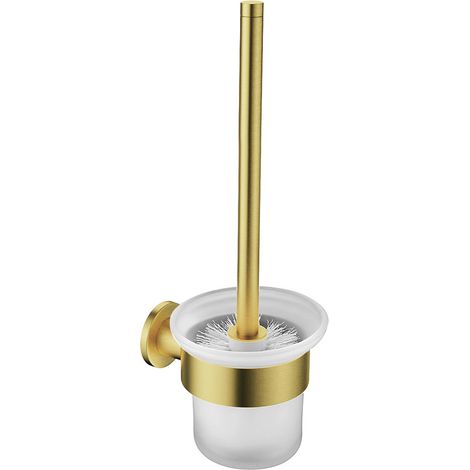 WC-Bürste mit Halterung Gold gebürstet WC-Bürste mit Halterung Gold gebürstet (1/2)