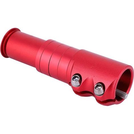 Rehausse de potence VTT en alliage d'aluminium, prolongateur de guidon ajustable (Rouge) (1/5)