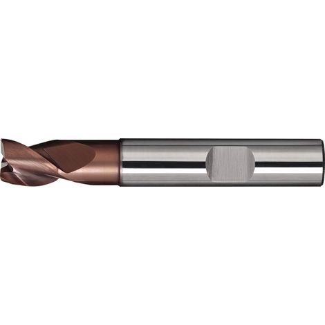 TECWERK Bohrnutenfräser DIN 6527K TypN D.12mm VHM TiAlN HB Z.3 kurz TECWERK