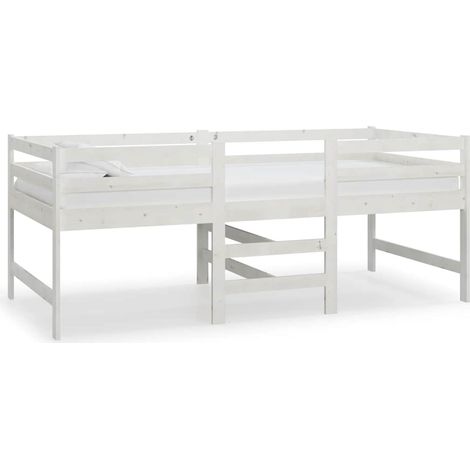 Maison Exclusive - Giroletto senza Materasso Bianco 90x200 cm Legno Massello Pino (1/5)