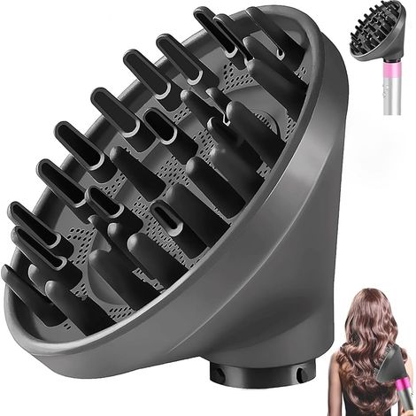 Diffuseur pour Dyson Airwrap Styler HS01 HS05 Accessoires, buse de diffusion convertible pour Airwrap Styler en sèche-cheveux