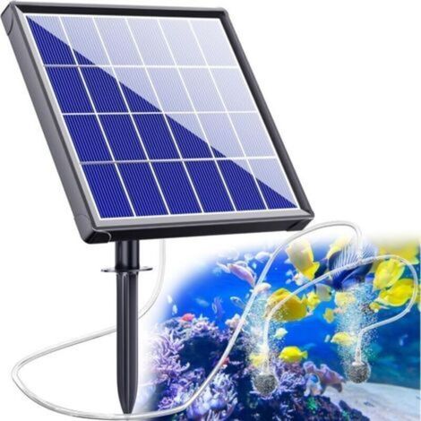 Biling Aérateur de bassin solaire 2,5 W avec batterie - Pompe à oxygène solaire pour bassin - Pompe à air d'aquarium - Pour la circulation de l'eau dans le jardin (1/3)