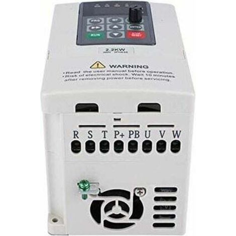 Variateur de fréquence, 380V 2.2KW VFD Variateur de fréquence variable pour le contrôle de vitesse du moteur Sortie triphasée, convertisseur de commande numérique par ordinateur de fréquence (1/3)
