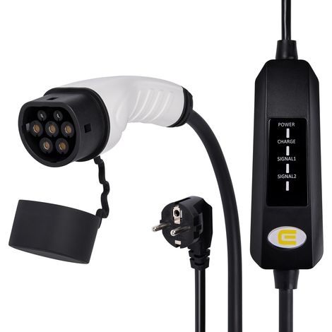 ABSINA Elektroauto Ladekabel 3,7KW T2 6m Typ2 Schutzkontakt (1/5)