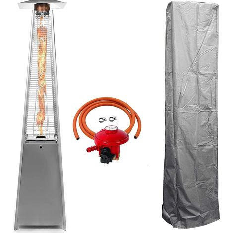 BU-KO Patio Gas Heater Stainless Steel (1/5)