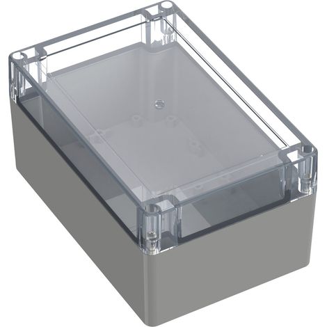 TRU COMPONENTS TC-10860924 Universal-Gehäuse 180 x 120 x 90.30 Polycarbonat Lichtgrau 1 St. (1/2)