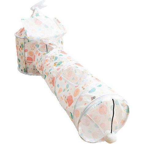 Voici une proposition de titre produit en français (caractères : 175) :
Tube tunnel pliable avec trous de guet pour chat, maison tente jeu pour animaux, accessoire amusant et stimulant pour félin (1/4)