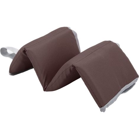 Dickes, dreilagiges Picknickkissen, feuchtigkeits- und wasserabweisend, robuste Nähte, für den Außenbereich geeignet, kaffeefarben (1/5)